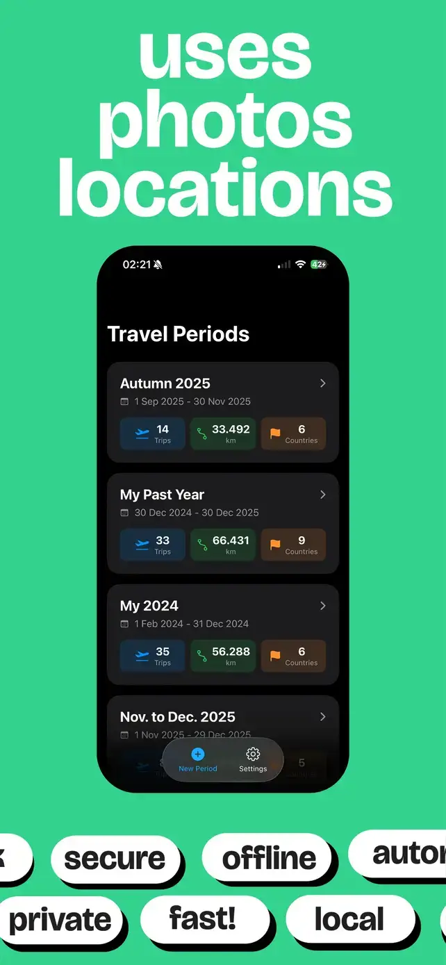 Journey Route Animator - Uses your photos' location metadata for travel recap videos